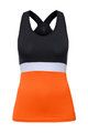 SANTINI Cycling sleeveless jersey - SCIA LADY - orange/black