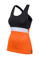 SANTINI Cycling sleeveless jersey - SCIA LADY - orange/black