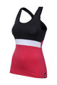 SANTINI Cycling sleeveless jersey - SCIA LADY - red/black