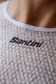 SANTINI Cycling short sleeve t-shirt - ALPHA - white