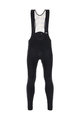 SANTINI Cycling long bib trousers - SVOLTA WINTER - black/orange