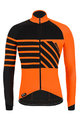SANTINI Cycling winter long sleeve jersey - SVOLTA WINTER - black/orange