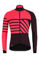 SANTINI Cycling winter long sleeve jersey - SVOLTA WINTER - black/bordeaux