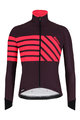 SANTINI Cycling thermal jacket - SVOLTA - black/bordeaux