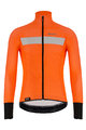 SANTINI Cycling thermal jacket - VEGA H2O - black/orange