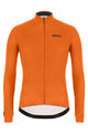 SANTINI Cycling winter long sleeve jersey - COLORE WINTER - orange