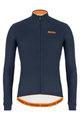 SANTINI Cycling winter long sleeve jersey - COLORE WINTER - blue