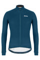 SANTINI Cycling winter long sleeve jersey - COLORE WINTER - blue