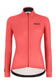 SANTINI Cycling winter long sleeve jersey - COLORE LADY WINTER - pink