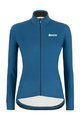 SANTINI Cycling winter long sleeve jersey - COLORE LADY WINTER - blue