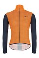 SANTINI Cycling windproof jacket - NEBULA - light blue/orange/blue