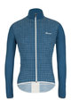SANTINI Cycling windproof jacket - NEBULA - light blue/blue