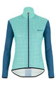 SANTINI Cycling windproof jacket - NEBULA LADY - light blue/blue