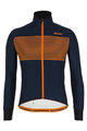 SANTINI Cycling thermal jacket - COLORE - blue/orange