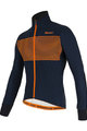 SANTINI Cycling thermal jacket - COLORE - blue/orange