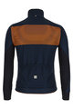 SANTINI Cycling thermal jacket - COLORE - blue/orange