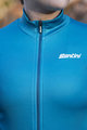 SANTINI Cycling winter long sleeve jersey - COLORE LADY WINTER - blue