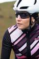 SANTINI Cycling winter long sleeve jersey - CORAL RAGGIO LADY - pink/black