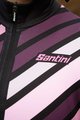 SANTINI Cycling winter long sleeve jersey - CORAL RAGGIO LADY - pink/black