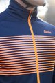 SANTINI Cycling thermal jacket - COLORE - blue/orange