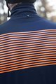 SANTINI Cycling thermal jacket - COLORE - blue/orange