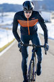 SANTINI Cycling thermal jacket - COLORE - blue/orange