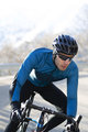 SANTINI Cycling thermal jacket - COLORE - blue