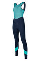 SANTINI Cycling winter set - CORAL B. LADY WINTER - blue/light blue