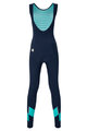 SANTINI Cycling winter set - CORAL B. LADY WINTER - blue/light blue