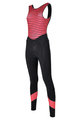 SANTINI Cycling winter set - CORAL B. LADY WINTER - black/pink