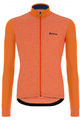 SANTINI Cycling winter set - COLORE PURO WINTER - orange/black
