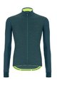 SANTINI Cycling winter long sleeve jersey - COLORE PURO WINTER - green