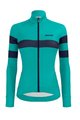 SANTINI Cycling winter long sleeve jersey - CORAL BENGAL LADY - blue