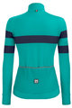 SANTINI Cycling winter long sleeve jersey - CORAL BENGAL LADY - blue