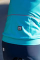 SANTINI Cycling winter set - CORAL B. LADY WINTER - blue/light blue