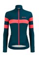 SANTINI Cycling winter long sleeve jersey - CORAL BENGAL LADY - blue