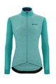 SANTINI Cycling winter long sleeve jersey - COLORE PURO LADY W - blue