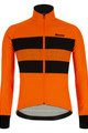 SANTINI Cycling winter set with jacket - COLORE BENGAL WINTER - black/orange
