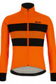 SANTINI Cycling thermal jacket - COLORE BENGAL WINTER - orange