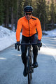 SANTINI Cycling winter set with jacket - VEGA XTREME WINTER - black/orange/grey