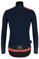 SANTINI Cycling winter set with jacket - VEGA XTREME - black/grey/blue