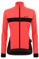 SANTINI Cycling thermal jacket - CORAL BENGAL LADY - pink