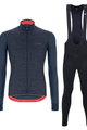 SANTINI Cycling winter set - COLORE PURO WINTER - blue/black