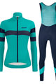 SANTINI Cycling winter set - CORAL B. LADY WINTER - blue/light blue