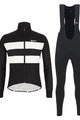 SANTINI Cycling winter set with jacket - COLORE BENGAL WINTER - white/black