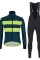 SANTINI Cycling winter set with jacket - COLORE BENGAL WINTER - blue/black
