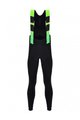 SANTINI Cycling long bib trousers - COMMAND WINTER - green/black