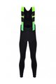 SANTINI Cycling long bib trousers - COMMAND WINTER - green/black
