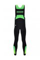 SANTINI Cycling long bib trousers - COMMAND WINTER - green/black