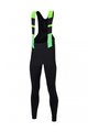 SANTINI Cycling long bib trousers - COMMAND WINTER - green/black